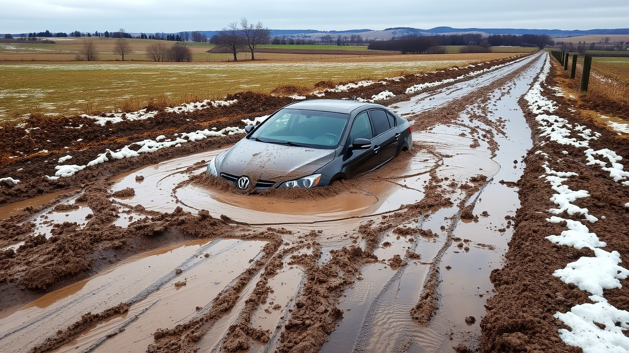 Весенний автомобильный сезон: как подготовиться к бездорожью после таяния снега
